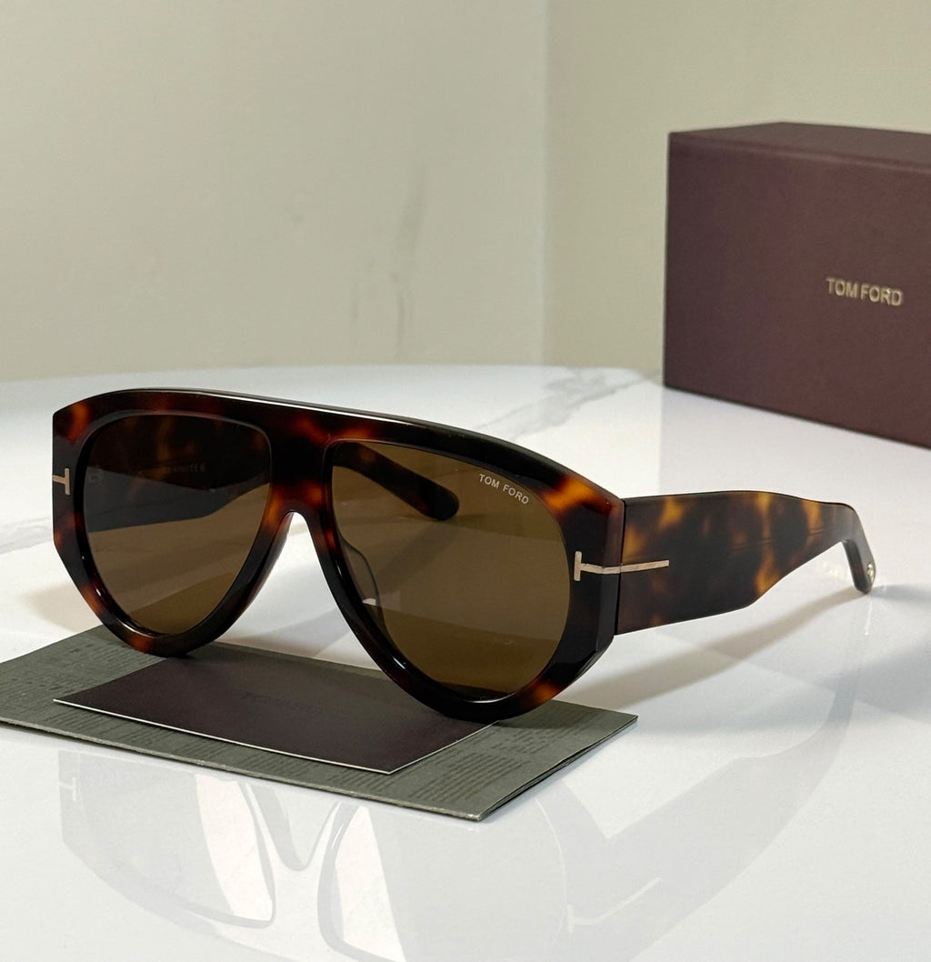 Tom Ford Flat-Top Aviator Sunglasses