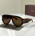 Tom Ford Flat-Top Aviator Sunglasses