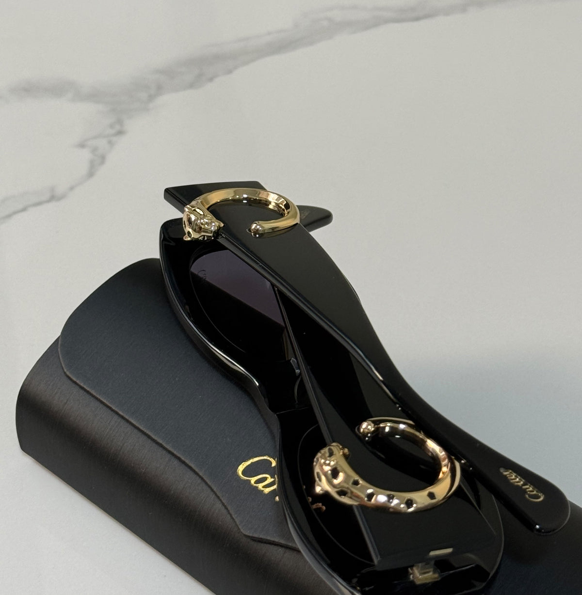 Cartier Panther-Detail Sunglasses