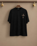 Chrome Floral Cross Crewneck T-Shirt