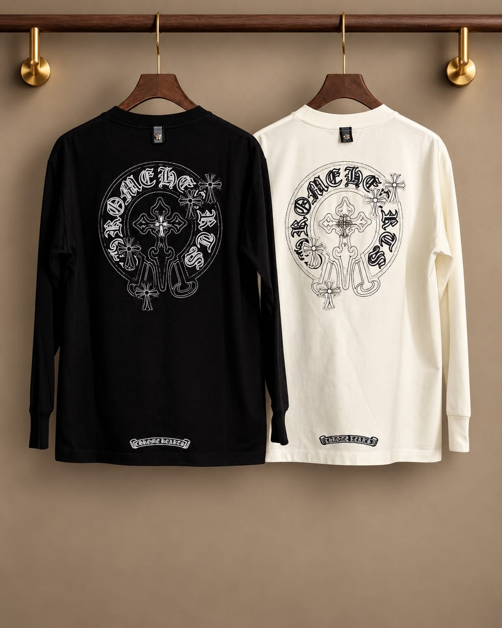 Chrome Graphic Long-Sleeve Crewneck T-Shirt