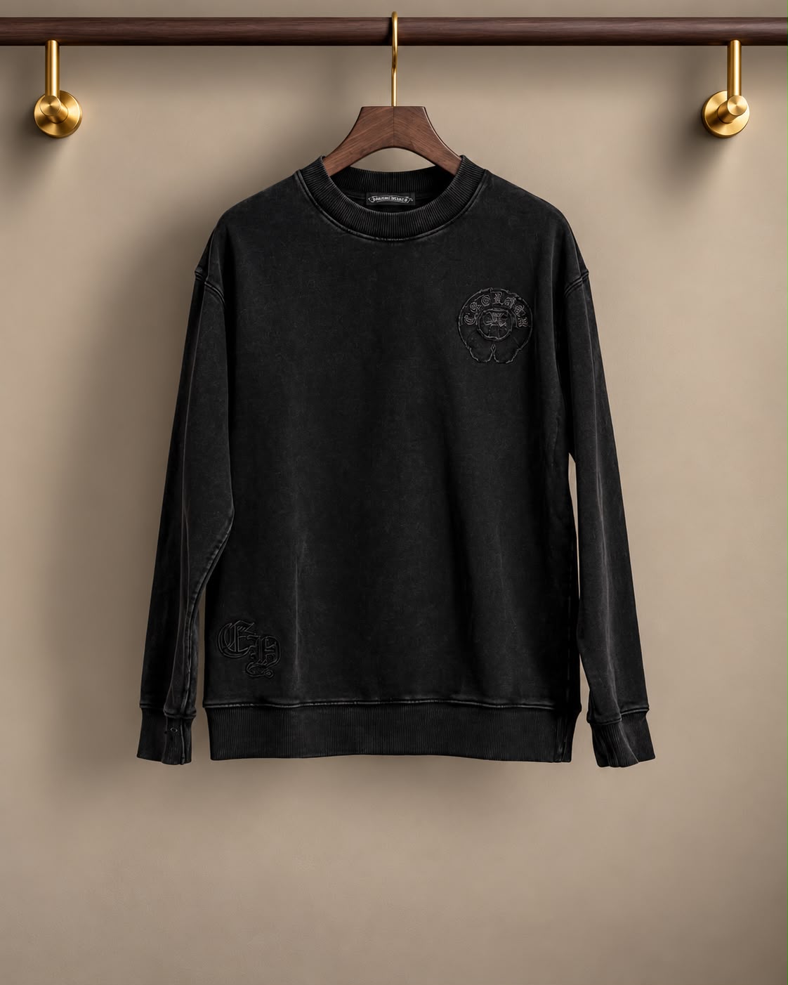 Chrome Tonal Graphic Crewneck Sweatshirt