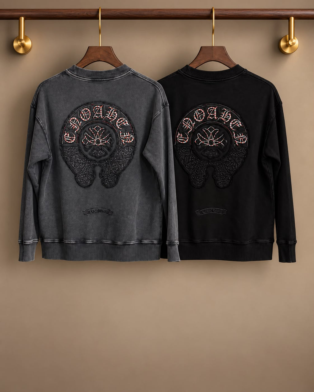 Chrome Tonal Graphic Crewneck Sweatshirt