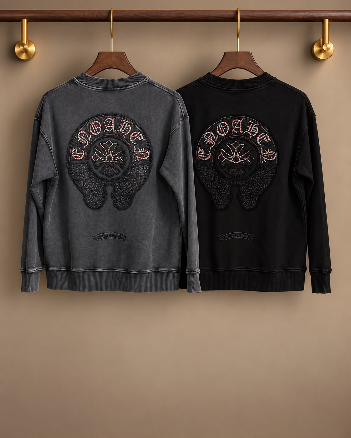 Chrome Tonal Graphic Crewneck Sweatshirt