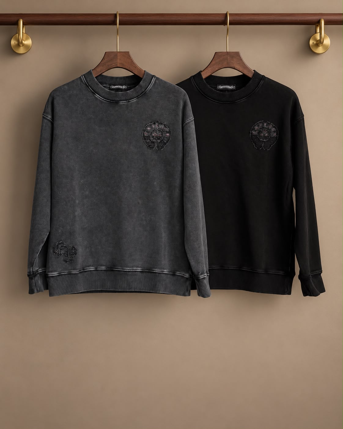 Chrome Tonal Graphic Crewneck Sweatshirt