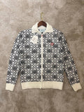 Casablanca Geometric-Pattern Zip Jacket