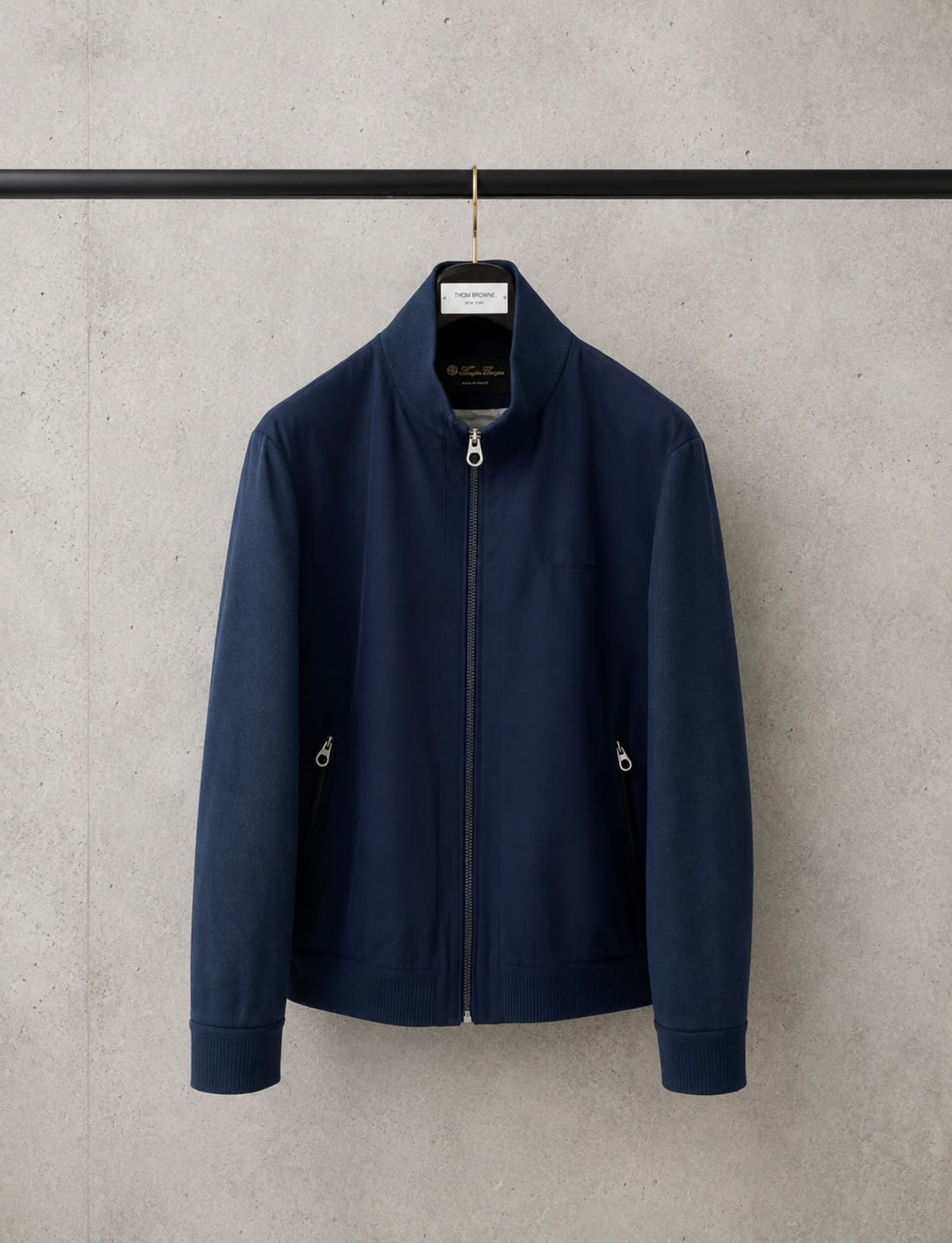 Loro Piana Stand-Collar Full-Zip Jacket
