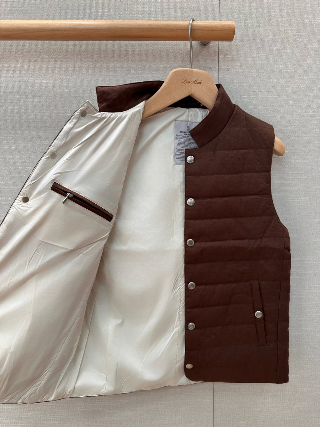 Brunello Cucinelli Snap-Front Quilted Vest
