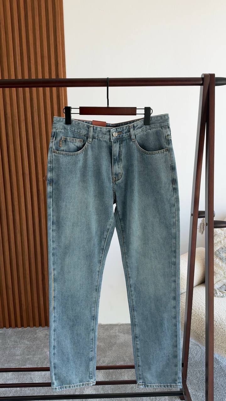 Loro Piana Five-Pocket Washed Jeans