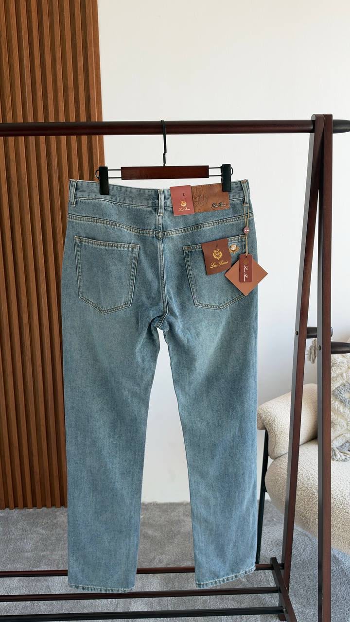 Loro Piana Five-Pocket Washed Jeans