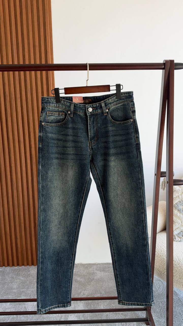 Loro Piana Five-Pocket Washed Jeans