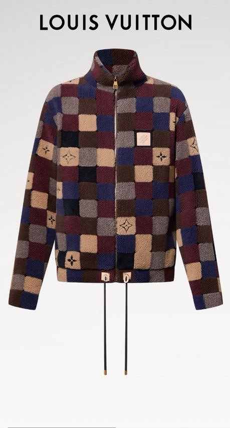 LV Multicolour Check Zip-Front Jacket