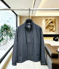 Loro Piana Panelled Stand-Collar Zip Jacket