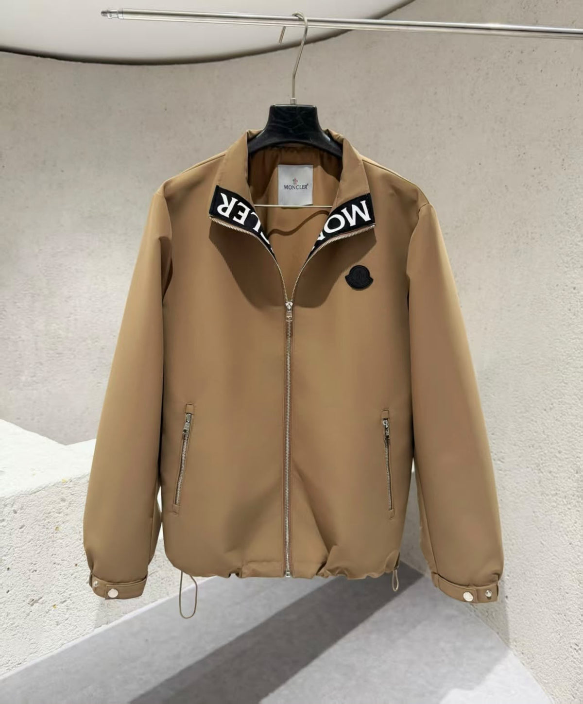 MONCLER Logo-Collar Zip Jacket