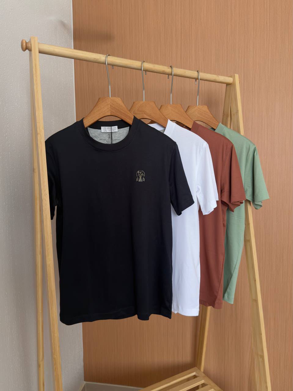 Brunello Cucinelli Chest-Crest Crewneck T-Shirt