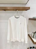 Brunello Cucinelli Chest-Crest Crewneck Sweatshirt