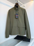 Zegna Stand-Collar Panelled Zip Jacket