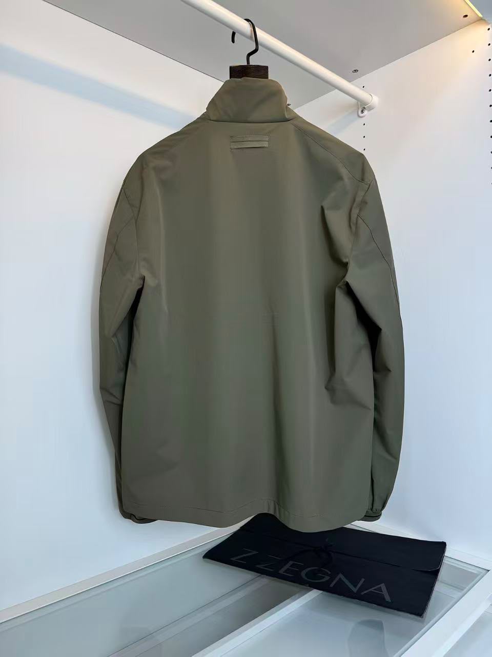 Zegna Stand-Collar Panelled Zip Jacket