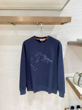 HERMES Equestrian-Motif Crewneck Sweatshirt