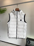 MONCLER Hooded Quilted Zip Vest