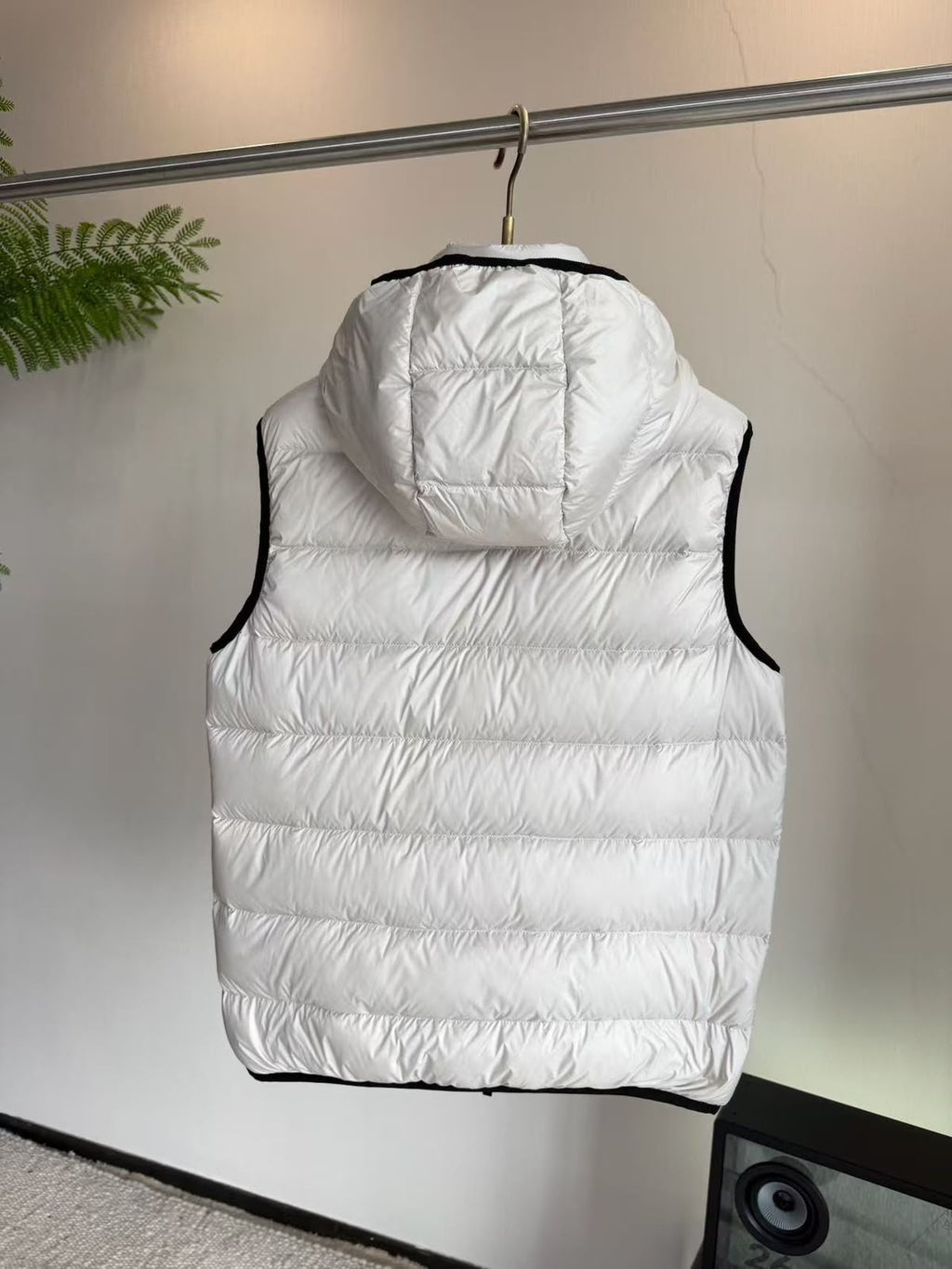 MONCLER Hooded Quilted Zip Vest