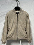 Zegna Textured Zip-Front Bomber Jacket