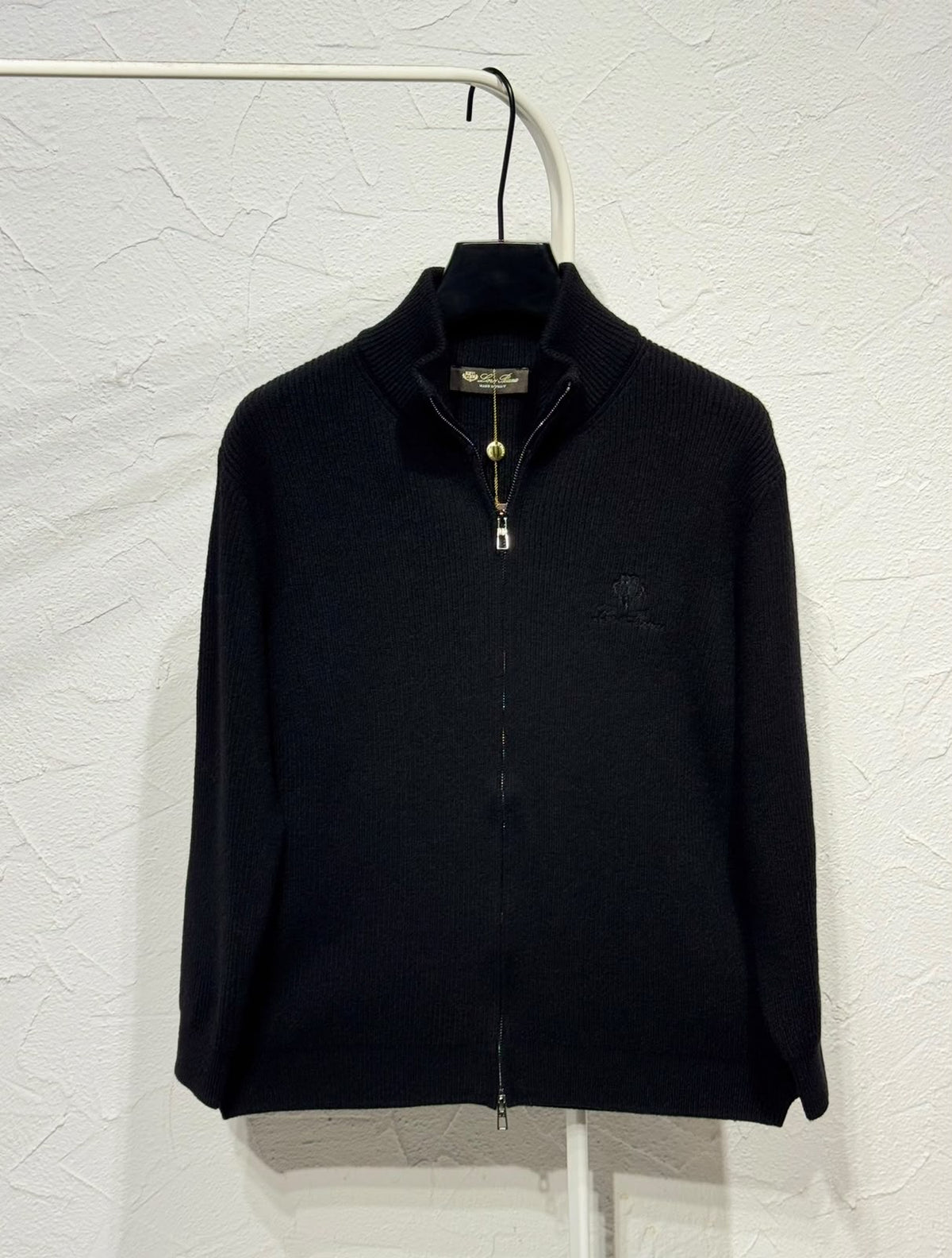 Loro Piana Stand-Collar Zip-Front Knit Jacket