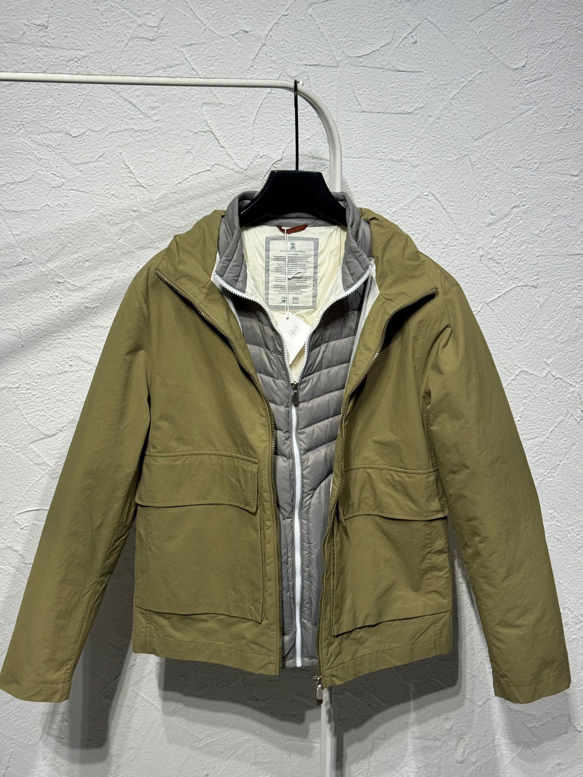 Brunello Cucinelli Double Jacket with Detachable Inner Jacket