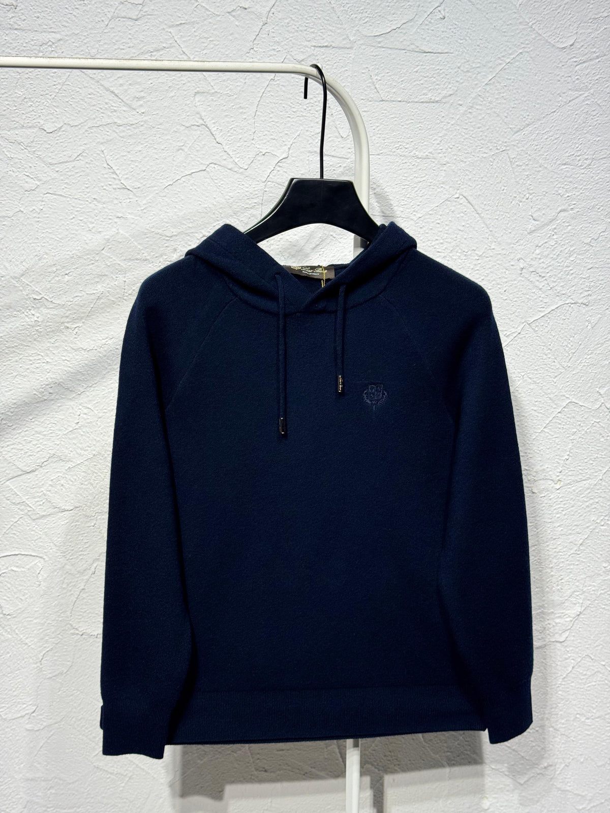 Loro Piana Drawstring Knit Hoodie