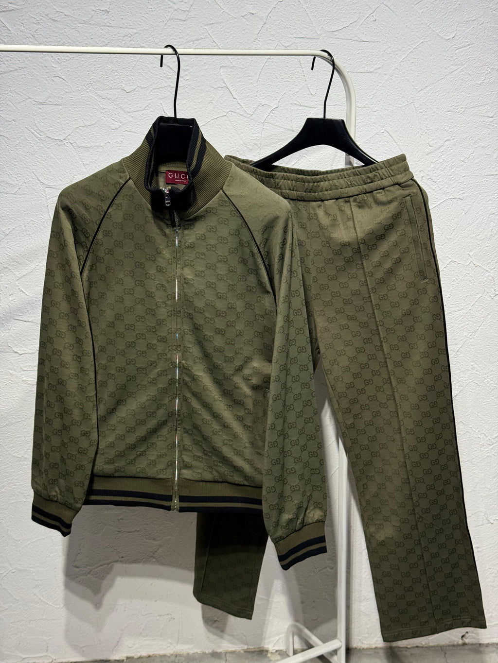 Gucci Monogram Zip Jacket and Trousers Tracksuit