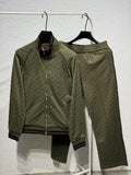 Gucci Monogram Zip Jacket and Trousers Tracksuit