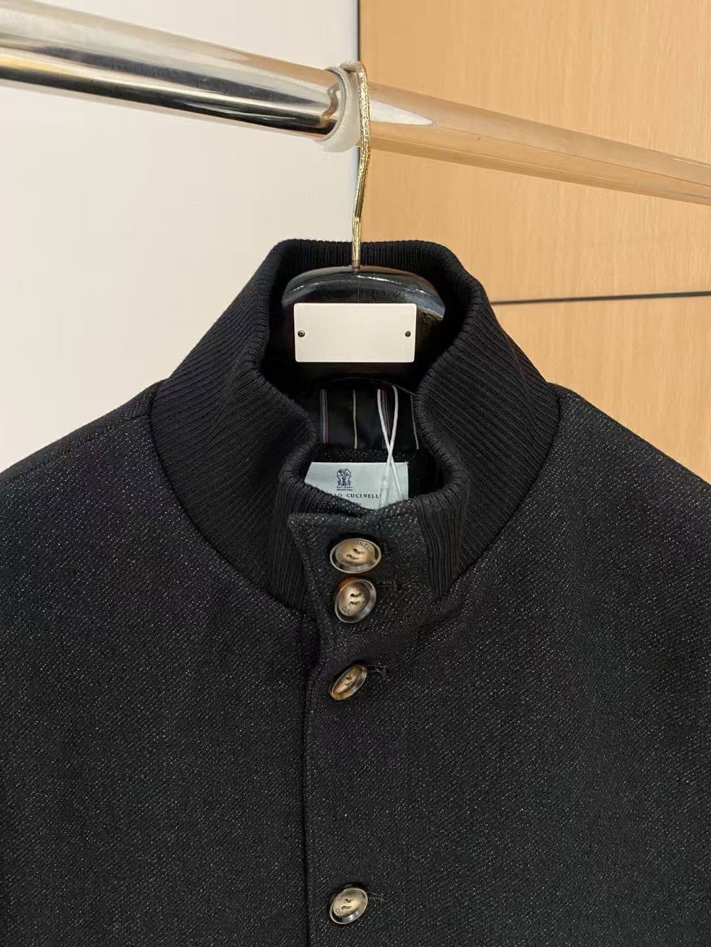 Brunello Cucinelli Stand-Collar Button-Front Jacket