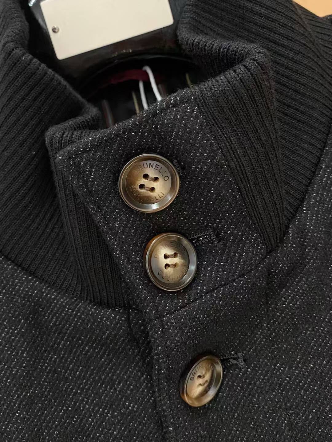 Brunello Cucinelli Stand-Collar Button-Front Jacket