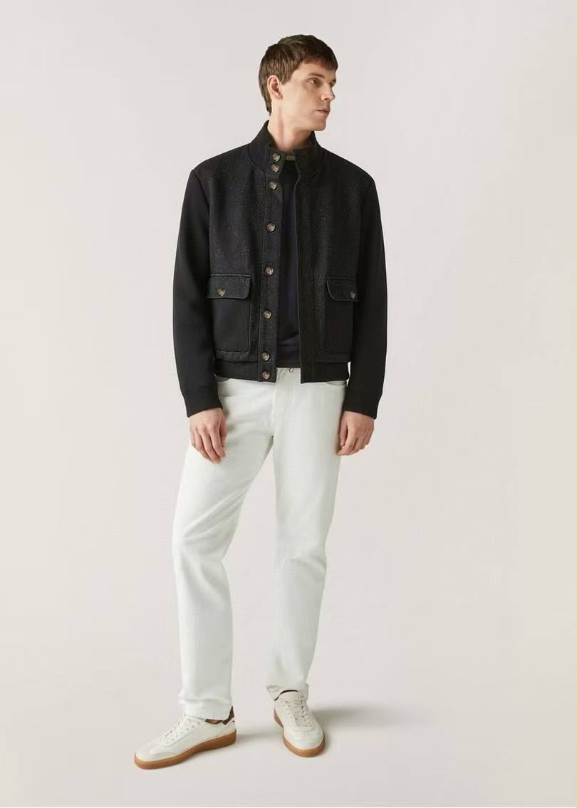 Brunello Cucinelli Stand-Collar Button-Front Jacket