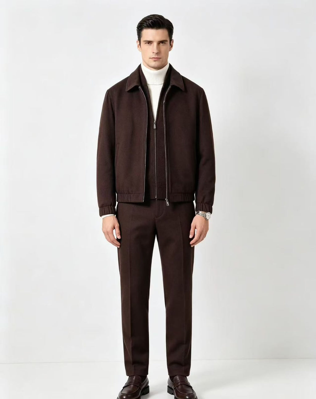 Loro Piana Collared Zip-Front Jacket