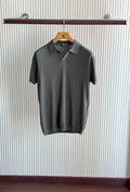 Loro Piana Open-Collar Short-Sleeve Knit Polo