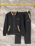 Gucci Monogram-Trim Zip Hoodie and Trousers Set