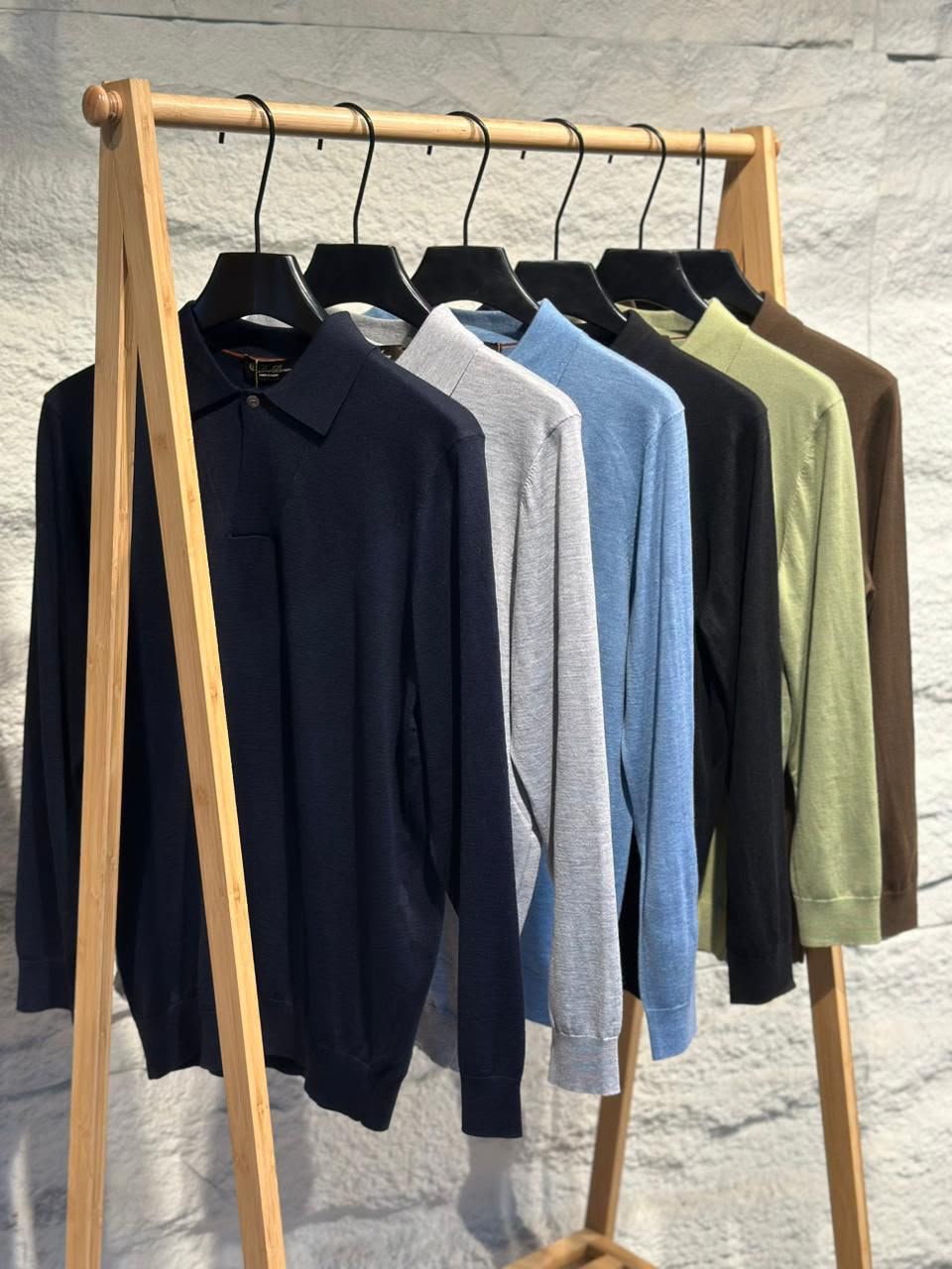 Loro Piana Long-Sleeve Polo Sweater