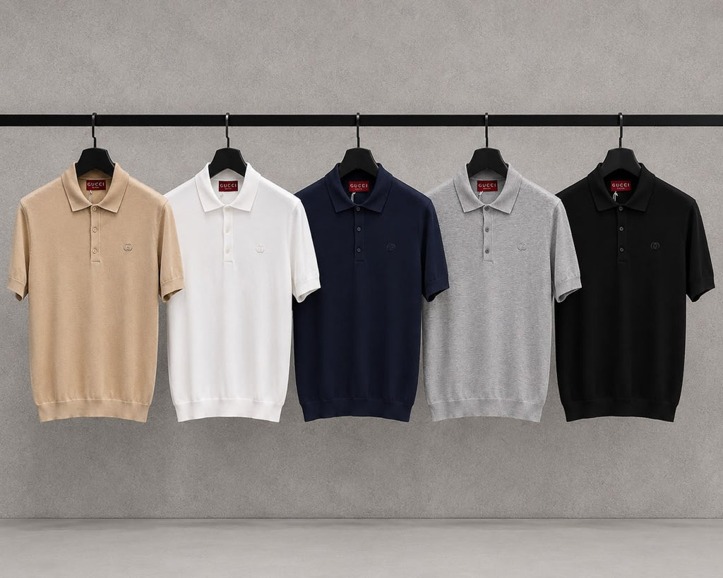 Gucci Embroidered Chest Logo Short-Sleeve Polo