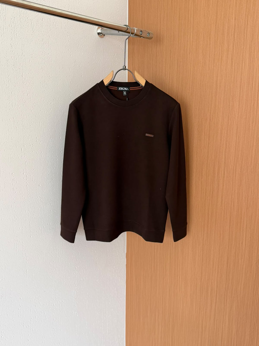 Zegna Chest-Logo Crew-Neck Sweater
