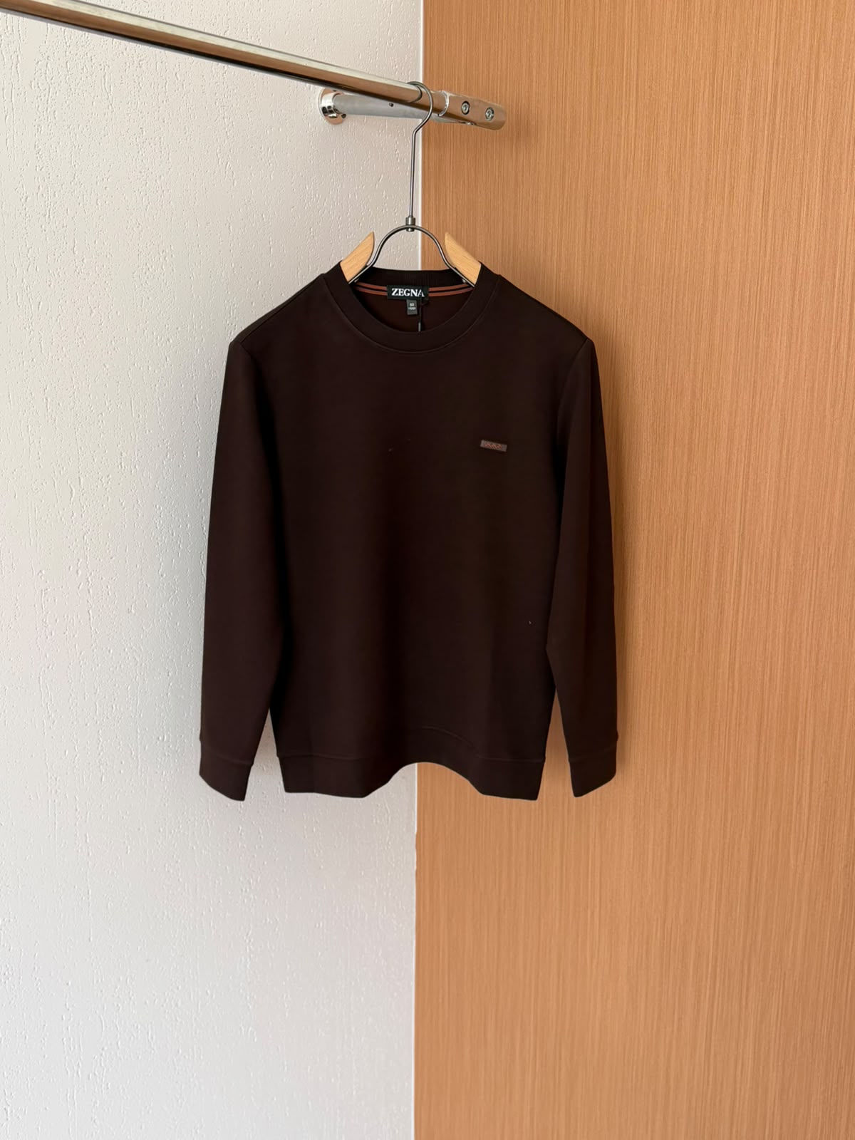 Zegna Chest-Logo Crew-Neck Sweater