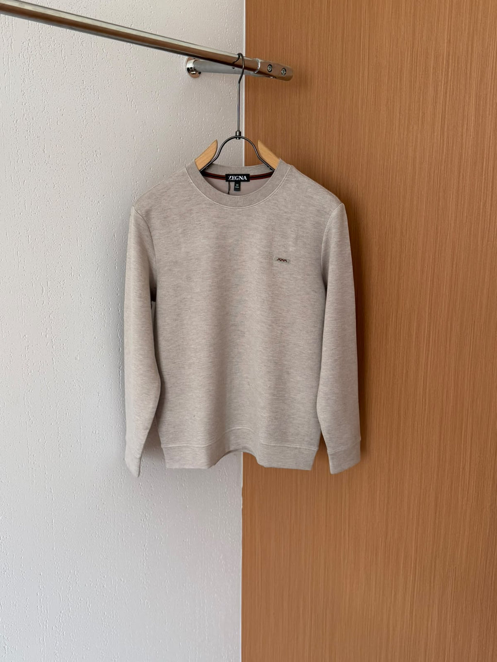 Zegna Chest-Logo Crew-Neck Sweater