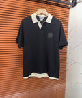 LOEWE Contrast-Collar Anagram Polo