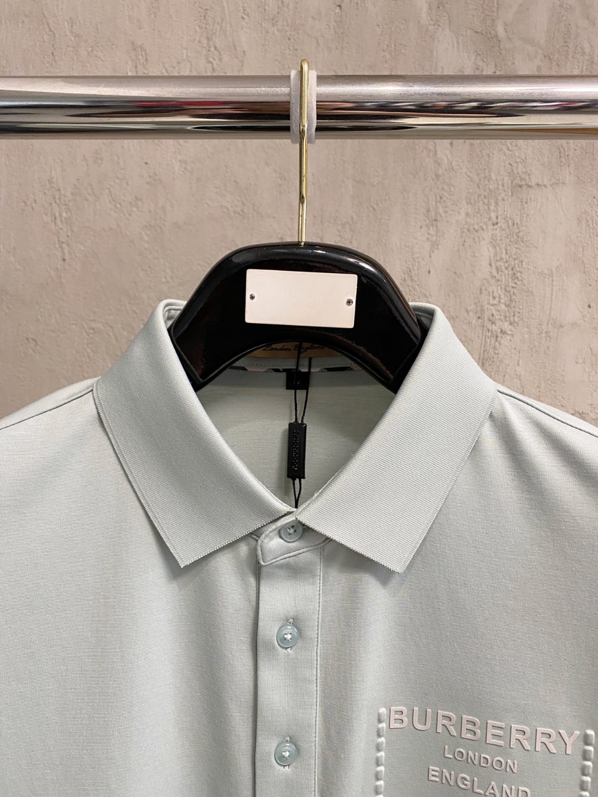 Burberry Tonal Chest-Detail Polo