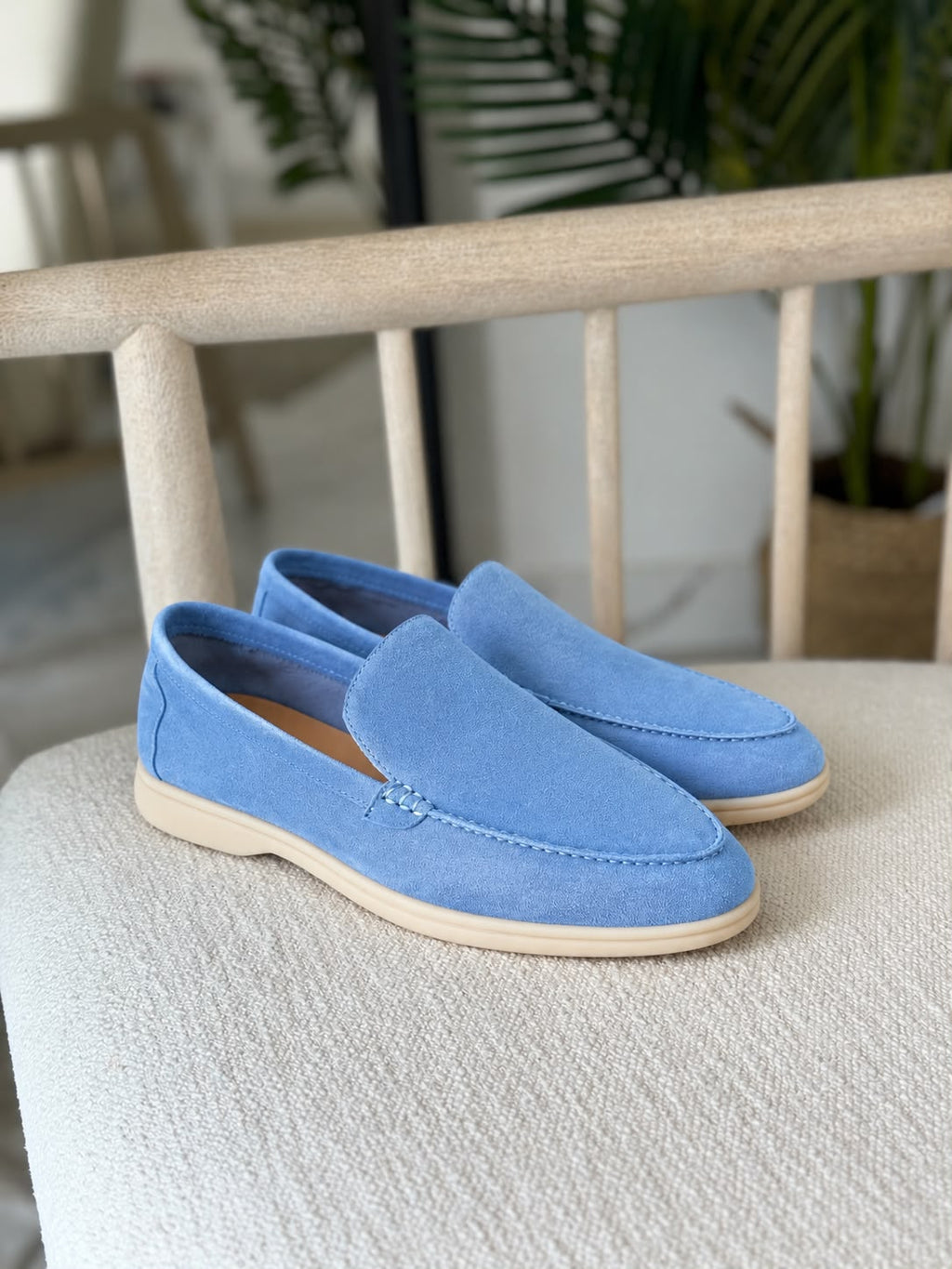 Loro Piana Summer Walk Loafers - Blue Collection
