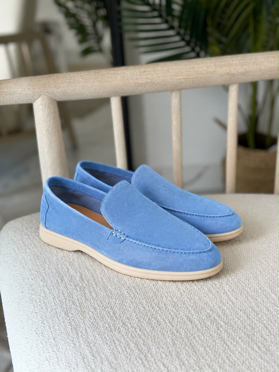 Loro Piana Summer Walk Loafers - Blue Collection