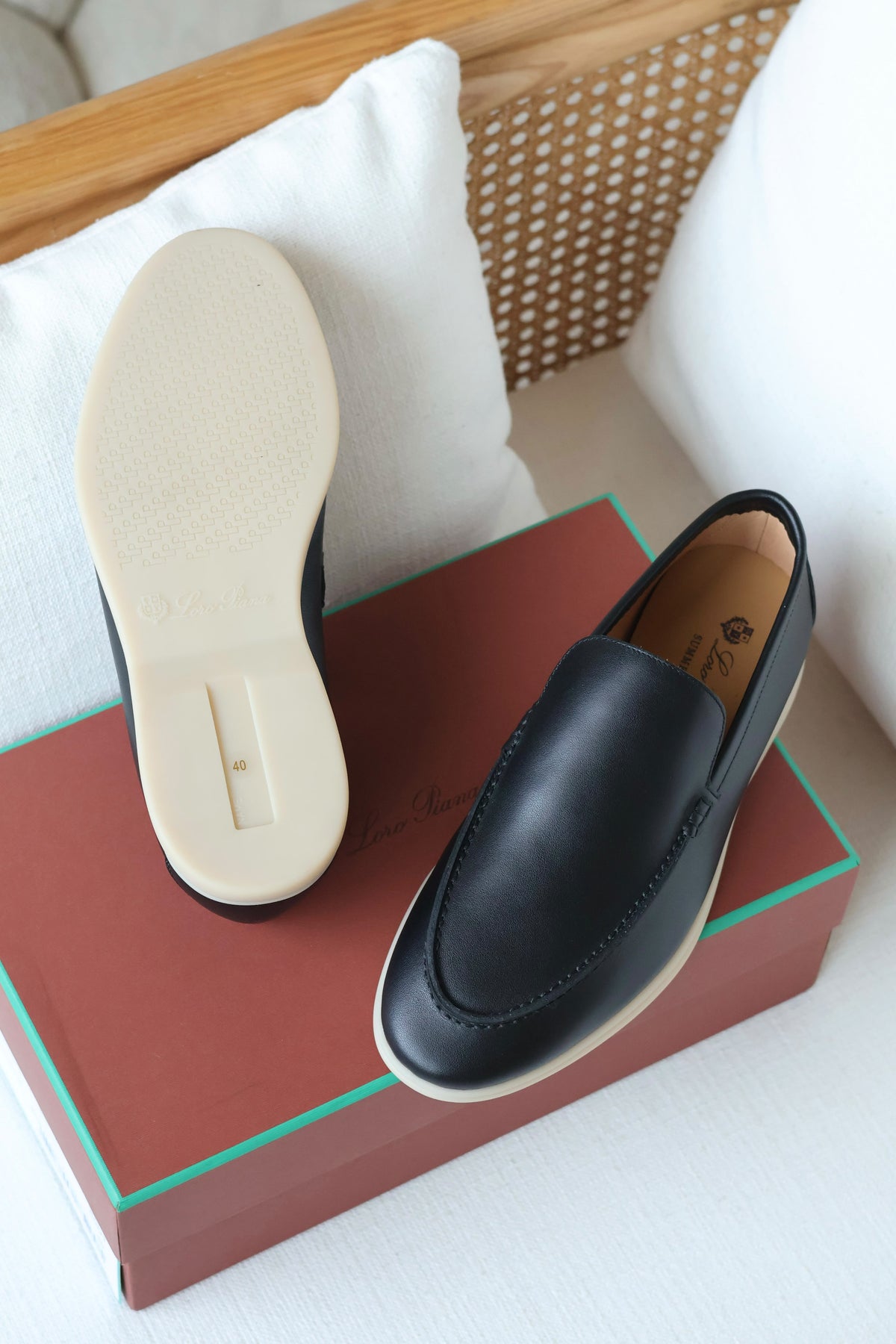 Loro Piana Smooth-Finish Slip-On Loafers