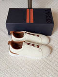ZEGNA Elastic-Strap Slip-On Sneakers