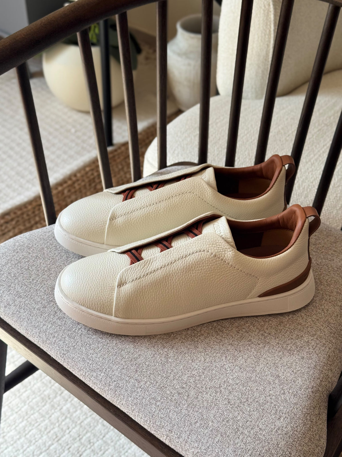 ZEGNA Elastic-Strap Slip-On Sneakers