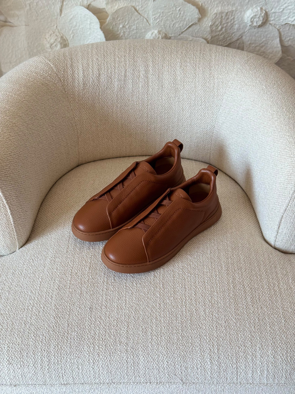 ZEGNA Elastic-Strap Slip-On Sneakers